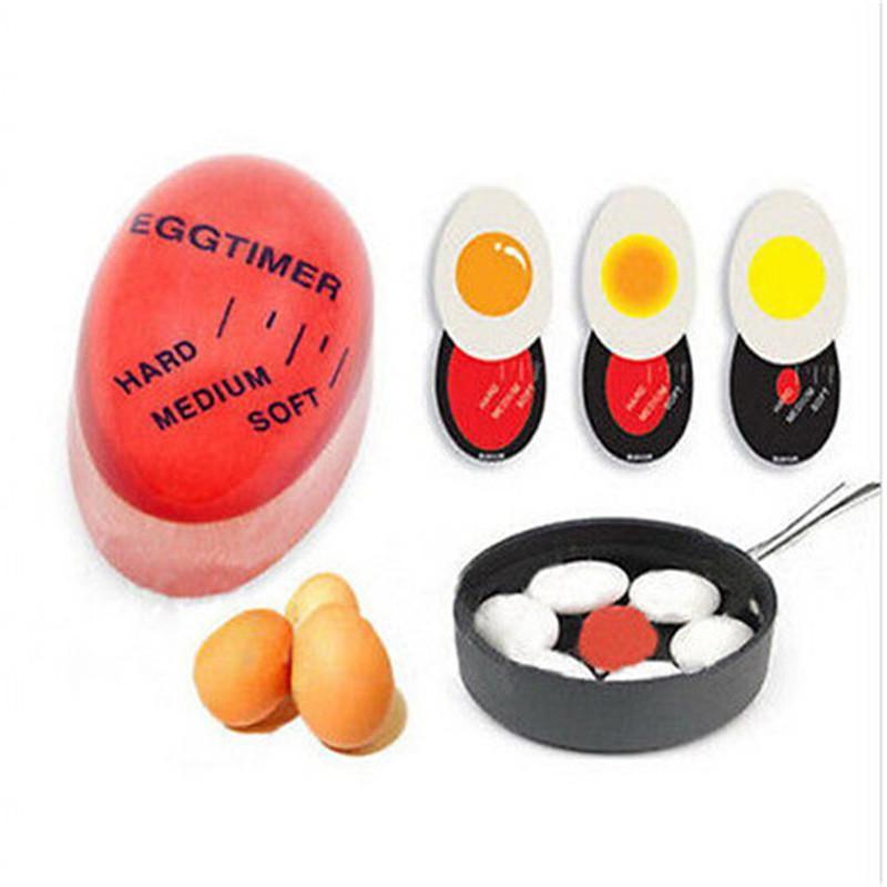 Mometro de huevo de novedosa, temporizador que cambia de Color perfecto, Yummy, utensilios de cocina para huevos duros suaves,