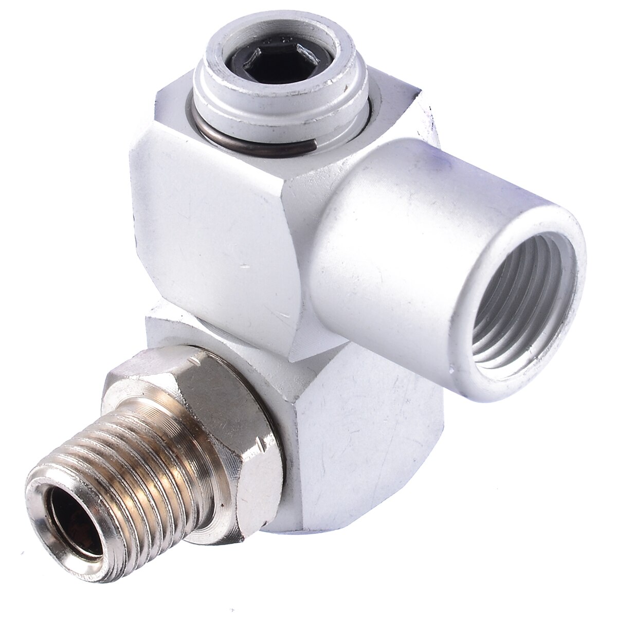 Pneumatic Conversion Universal Joint 360 Swivel Air Hose Connectors Fittings 1/4 Inch Air Hose Adapter Hardware Parts