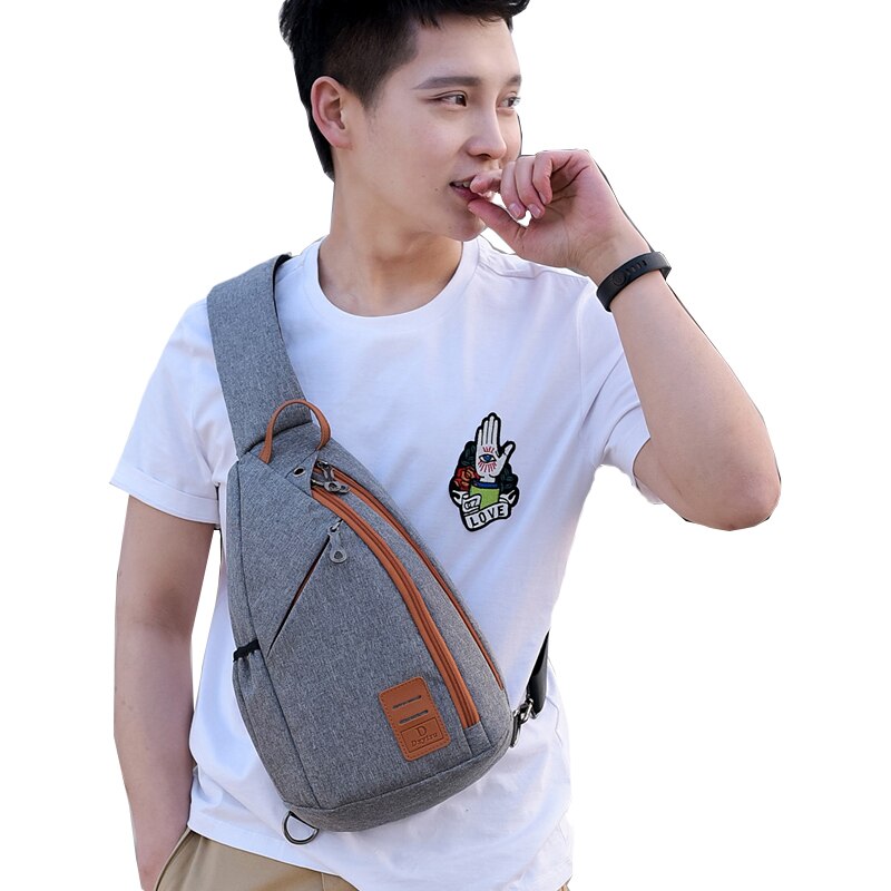 Uosc heren borsttas grote capaciteit schoudertas multifunctionele crossbody tas voor mannen koerierstas reisrugzak