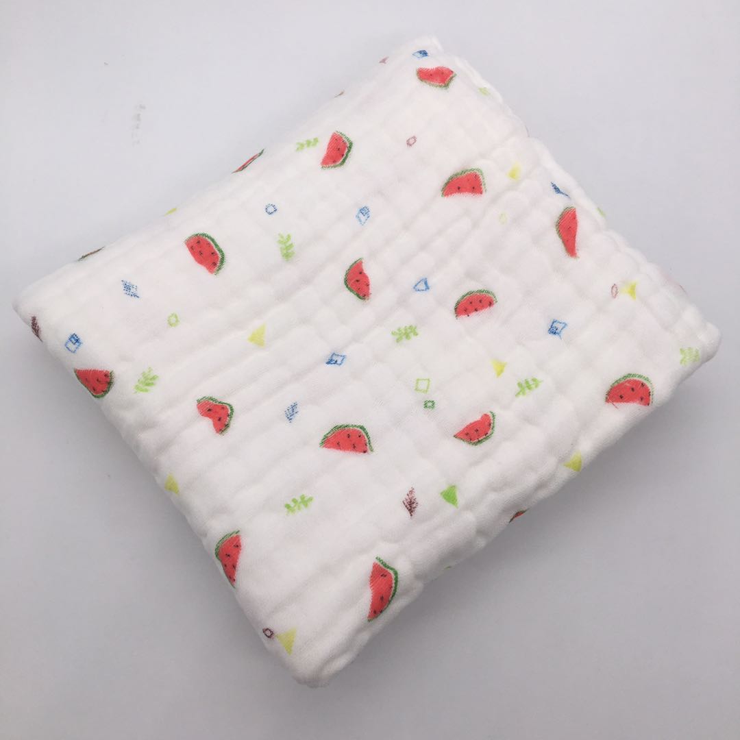 Babyfiltar nyfödd muslin swaddle 6 lager babyhandduk gasväv mjuk filt fast sängkläder set bomull sommartäcke: Får