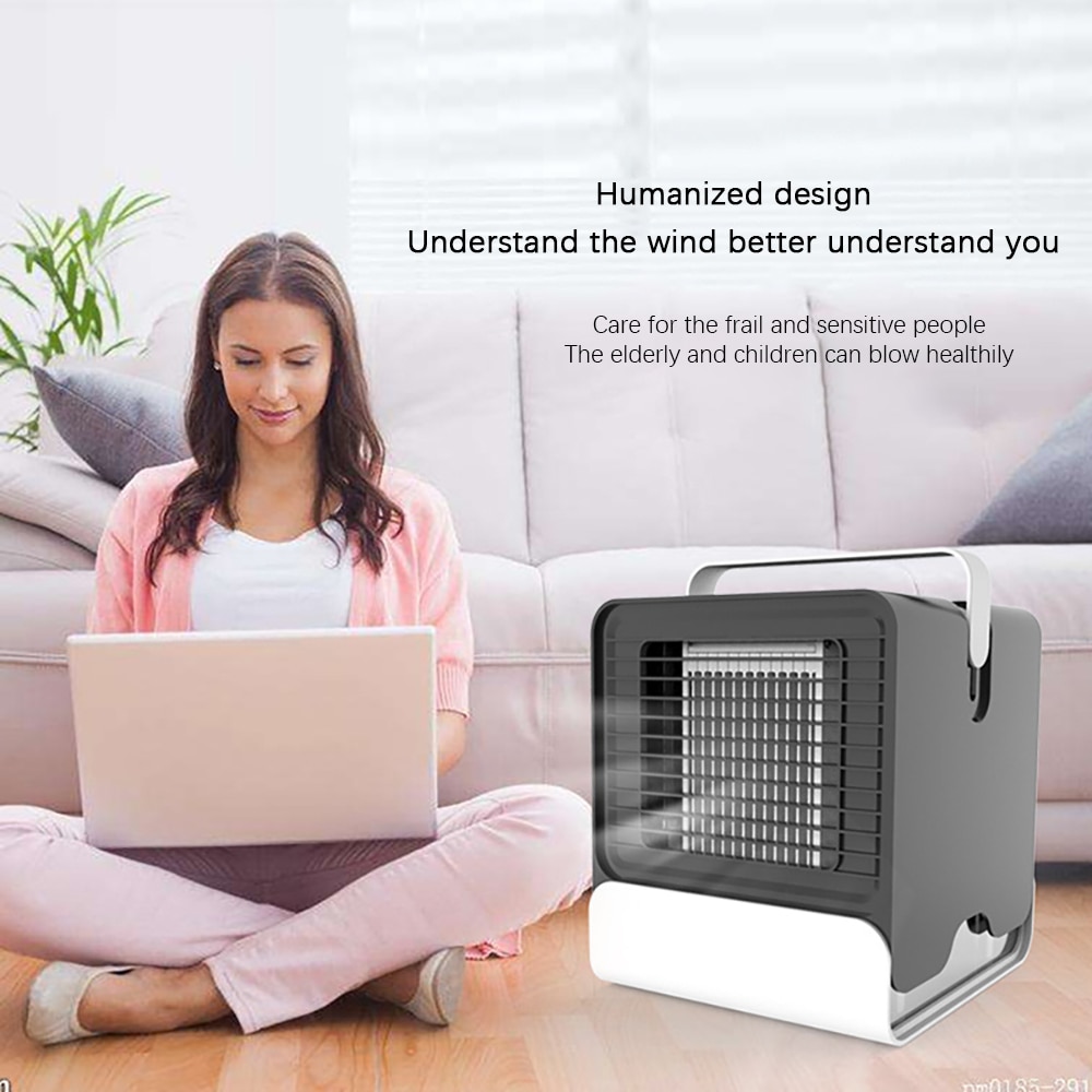 Air Conditioner Air Cooler Humidifier Purifier Portable For Home Room Office 2 Speeds Desktop Quiet Cooling Fan Air Conditioning