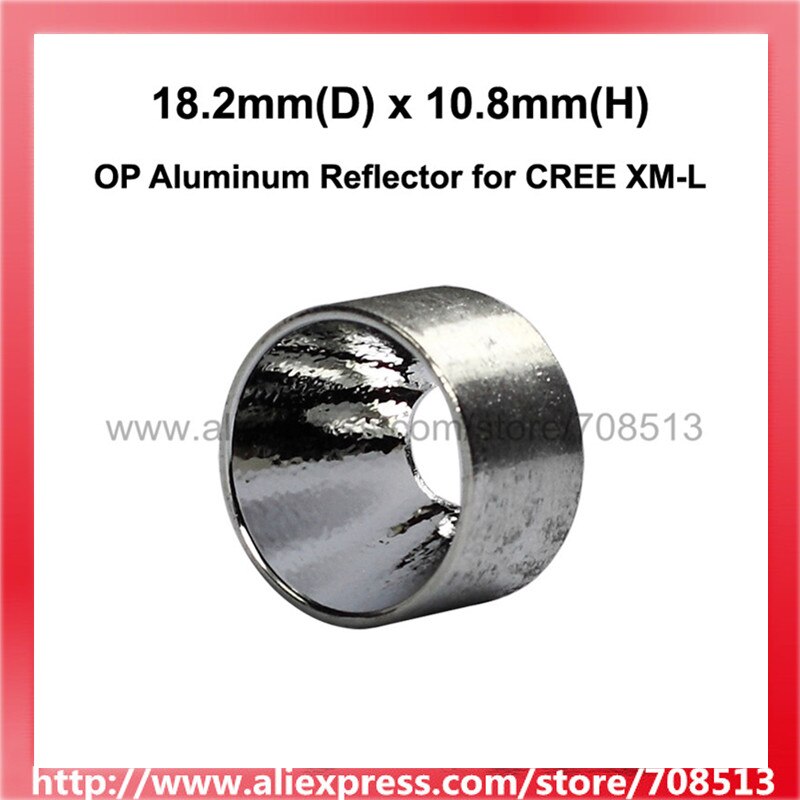 18.2 Mm (D) X 10.8 Mm (H) Op Aluminium Reflector Voor Cree Xm-L