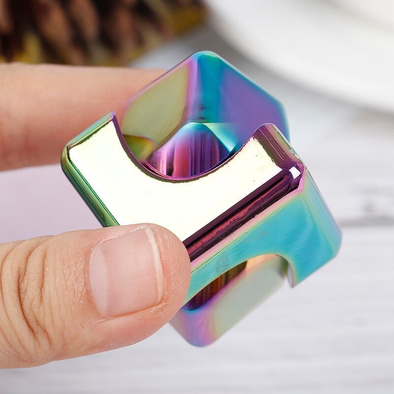 Colorful Spinning Fidget Spinner Stress Relief Toys Metal Hand Spinner Silent Top Finger Spinner Men Women