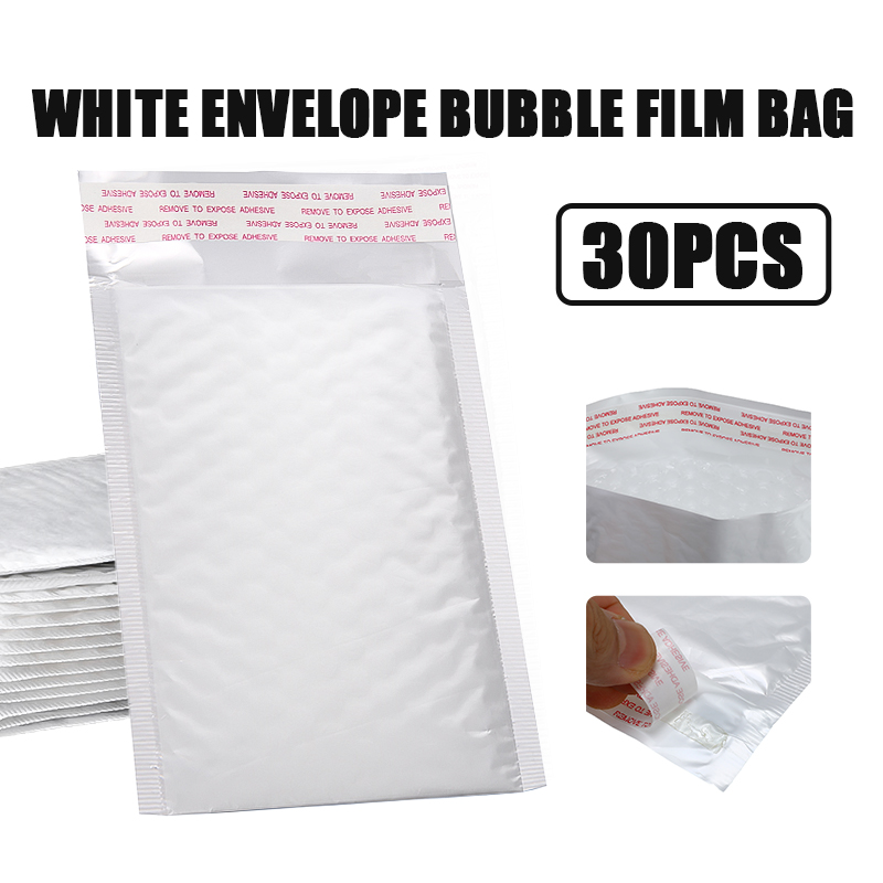 30 Stuks Van Verschillende Specificaties Wit Schuim Envelop Tas Mailers Enveloppen Met Bubble Zak Pakketten Tas