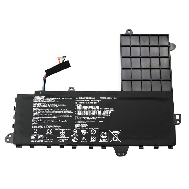 B21N1505 Original Laptop Battery For ASUS E402M E402MA E402S E402B E402N E402NA E402WA E402SA 7.6V 32Wh: A