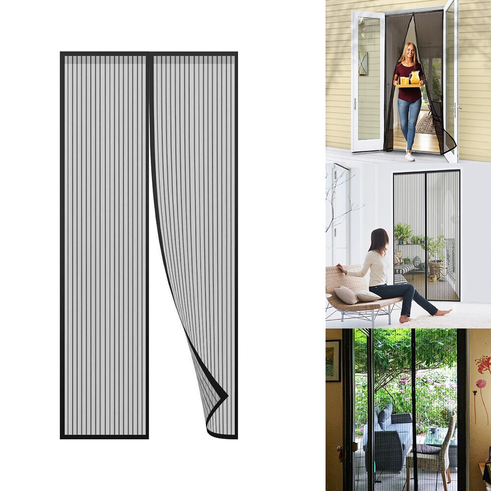 Fly Screen Door Magnetic Fly Insect Screen Door Screen Mesh Curtain Anti-Mosquito Screens