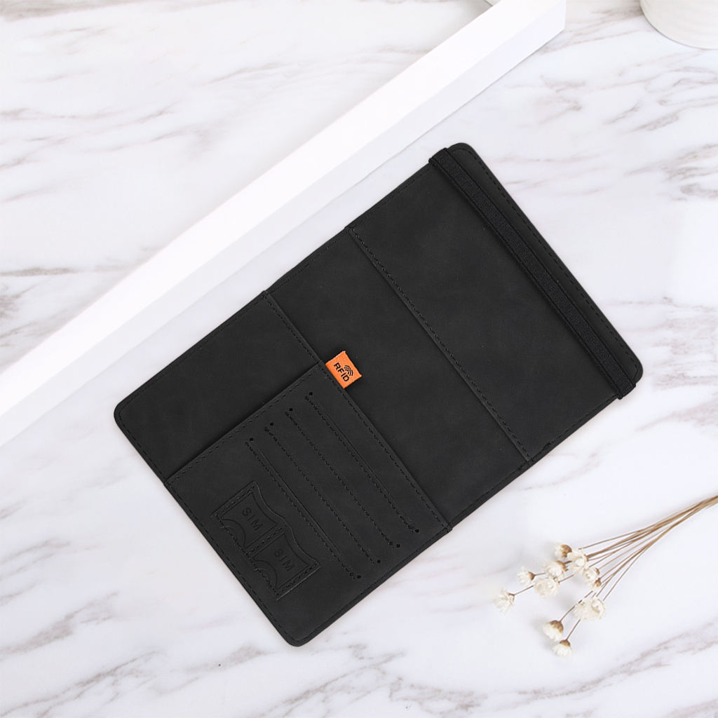 Tragbarer reisepasshalter für damen und herren, dokumentenorganizer, reisebrieftasche für zuhause, reisen und geschäftsreisen