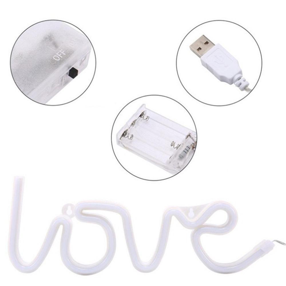 Love Neon Lights LED Shape Love Confession Christmas Decoration Lights Neon Lights Love modeling light LED light ночник светильн