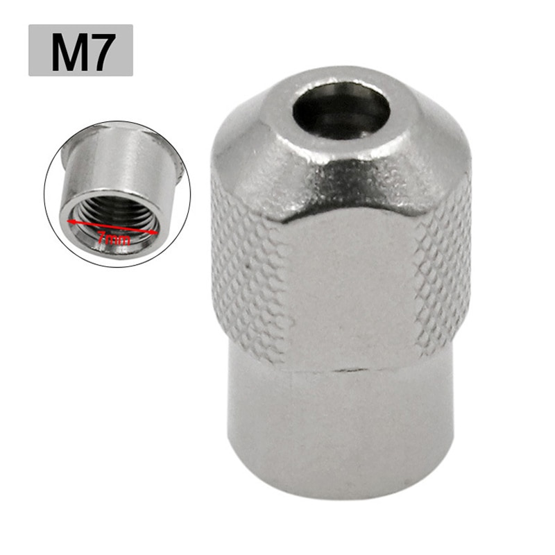 4 Stks/set M7 M8x0.75 Elektrische Chuck Rotary Tool Accessoires Multi Chuck Met Wrench Keyless Sneller Bit Swaps Dremel Rotary Gereedschap