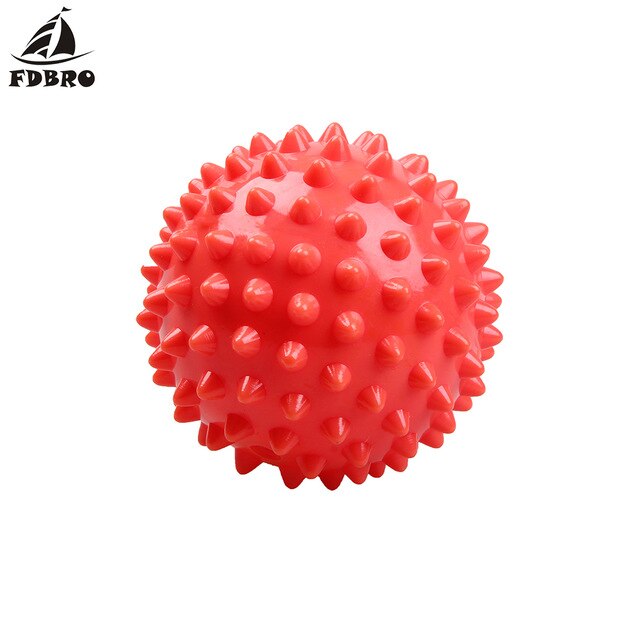 Fdbro 7cm pvc såler pinnsvin sensorisk trening grip ballen bærbar fysioterapi ball fitness pvc hånd massasje ball gratis innlegg: Oransje