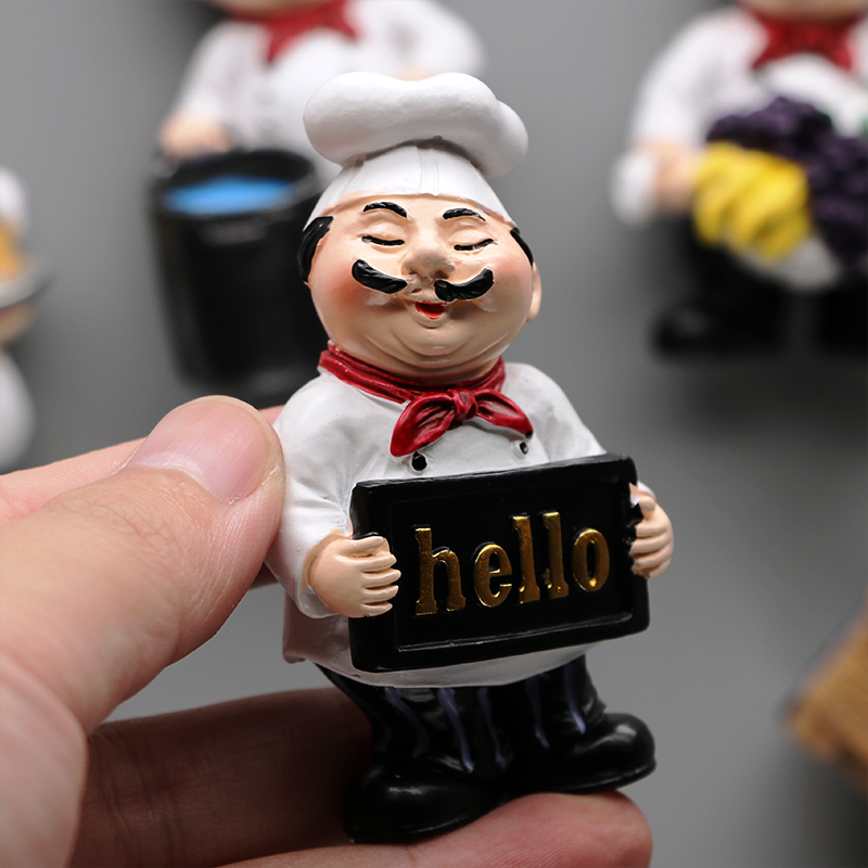 Restaurant Chef refrigerator pasted bread Master 3D fridge magnet magnetic refrigerator pasted hand-made collection Great Chefs