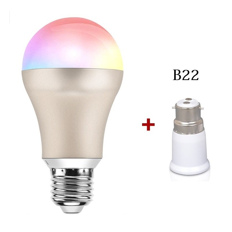 CR60 E27 Led Lamp Dimmer Wifi Slimme Lampen APP Afstandsbediening Wifi Lichtschakelaar Led RGBW Lamp B22 werkt Met Alexa: B22