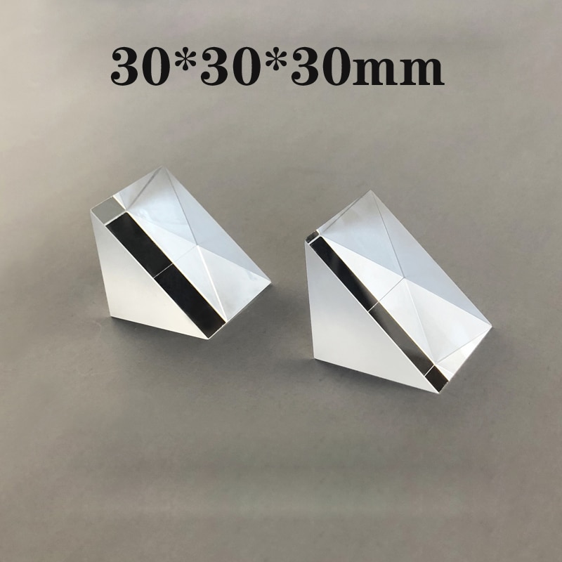 Likbent rätvinkligt prisma optisk  k9 glas totalreflektion prisma undervisning experiment anpassning lantmäteri