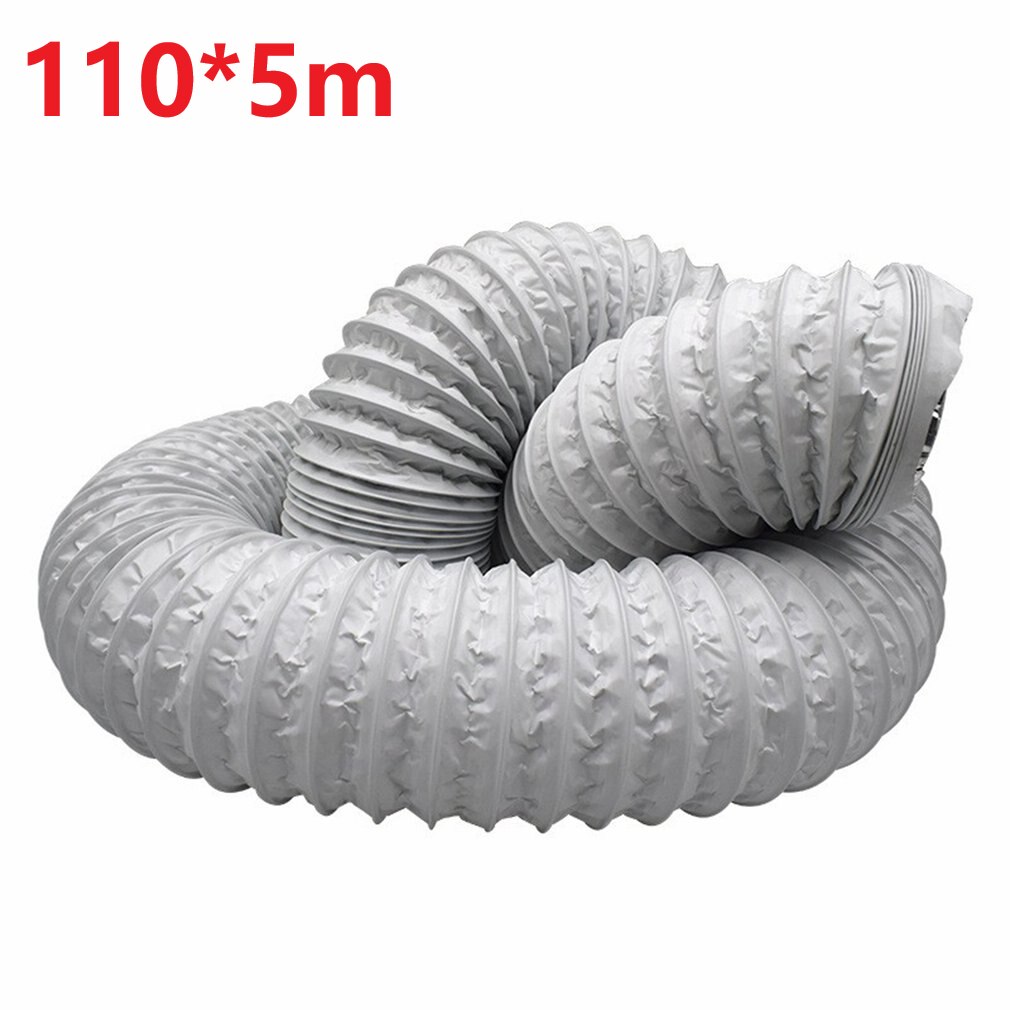 Aluminum Foil Composite Pipe Double-layer Telescopic Hose Smoke Exhaust Pipe Air-conditioning Ventilation Pipe: white-02