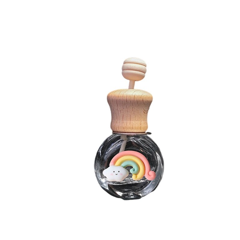 Bouteille de parfum de voiture vide en verre, désodorisant de voiture mignon, Clip de parfum, sortie d&#39;air, diffuseur d&#39;huiles essentielles d&#39;aromathérapie: H04