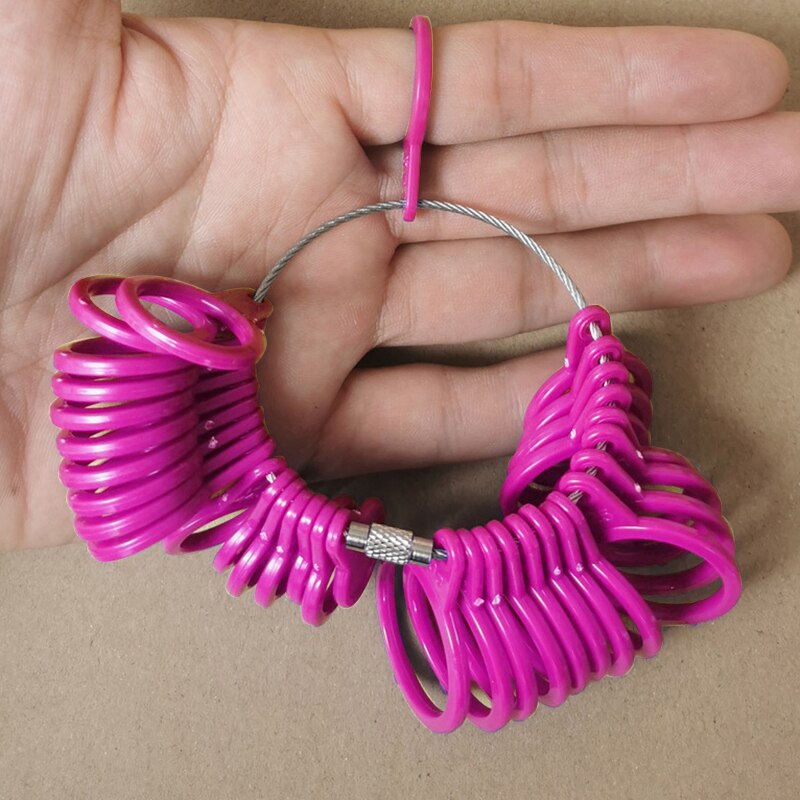 Fingerring metalmålermålerværktøj måler størrelse til smykkeværktøj