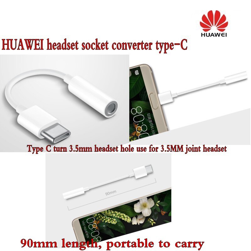 HUAWEI originele headset socket converter type-C algemene conversie hoofd 3.5mm oordopje conversie lijn