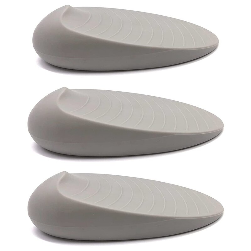 Door Stoppers Rubber Door Stop, Door Wedge Stoppers Heavy Duty Door Jam, Door Stops With Door Holder (3 Pack Gray): Default Title