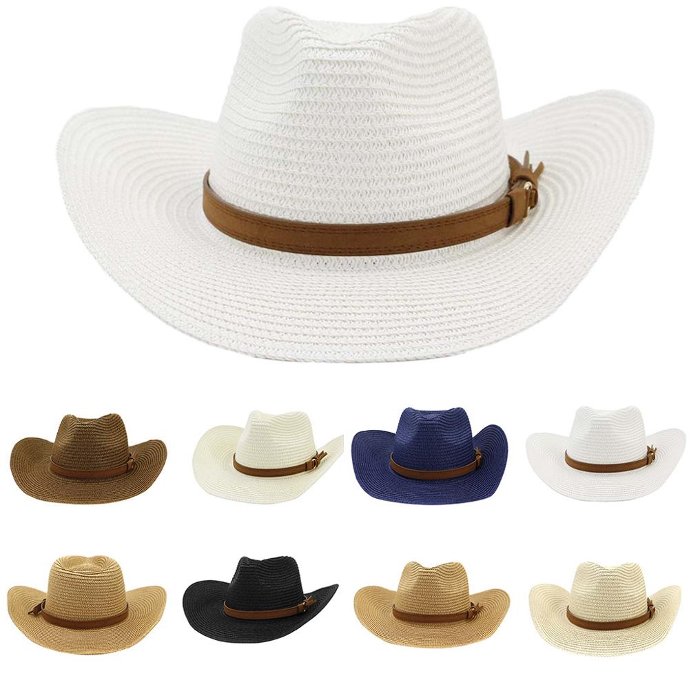Uropero nueva de ala ancha grandes campos sombreros de paja mujeres ahuecado playa sombreros de sol Fluff Floppy verano gorras Boater ED