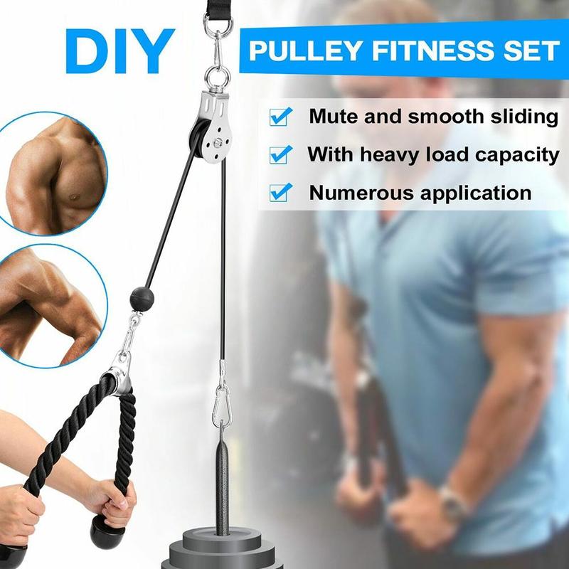 Aptidão polia roda de suspensão roda de suspensão roda de fitness roda fixa carga-rolamento tração 300kg polia silenciosa mudo v2h8