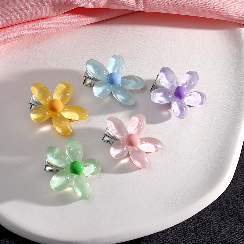 Épingle à cheveux rose douce pour fille, série mignonne, nœud, pêche, camélia, cœur, bord, accessoires pour cheveux, coiffure: Champagne