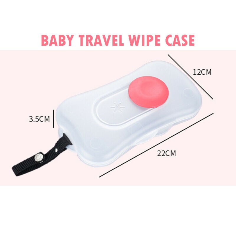 Caja de toallitas de viaje para bebé, caja de toallitas húmedas para niños, dispensador de toallitas, caja de almacenamiento portátil para exteriores para toallitas húmedas