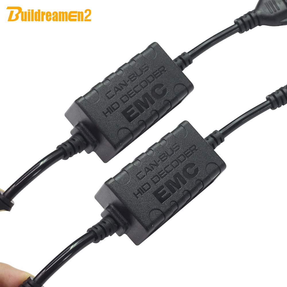 Buildreamen 2 decodor canbus pentru kit de lumină xenon ascuns pentru mașină  h1 h3 h4 h7 h8/9/11 9005 9006 9007 anulator de avertizare condensator fără eroare