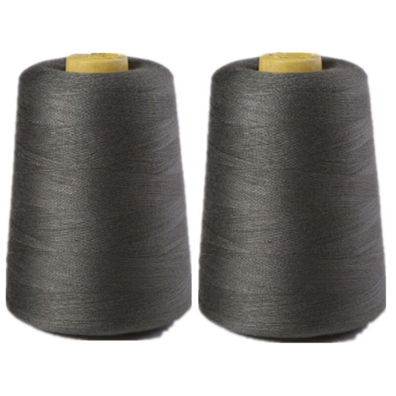 1Pcs 8000 Yards Polyester Thread Sewing 19 Colors Optional: grey 1pcs