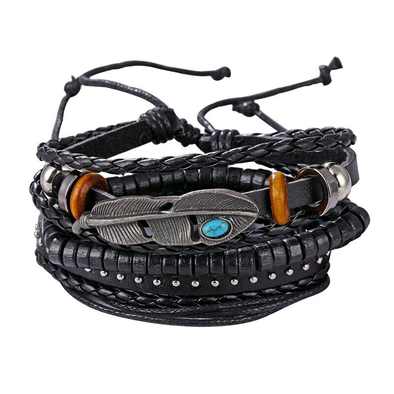 17IF bracelet homme men bracelet bracelet cuir homme bijou homme lot bracelet bracelet tissu bracelet corde bracelet