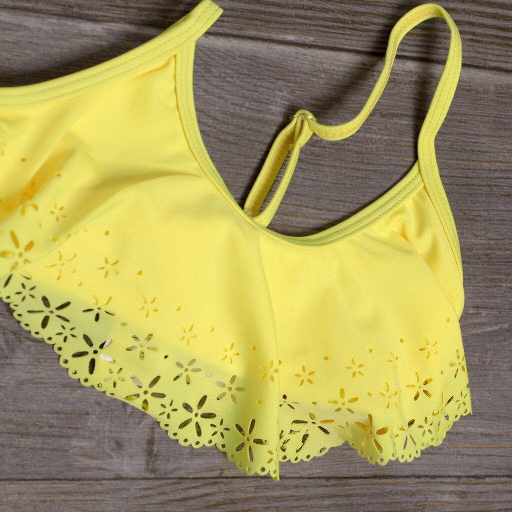 5-14 Years Children Kids Girls Bikini Beach Swimsuit+Shorts Swimwear Set Outfit swimming suit for teenagers girls детский костюм