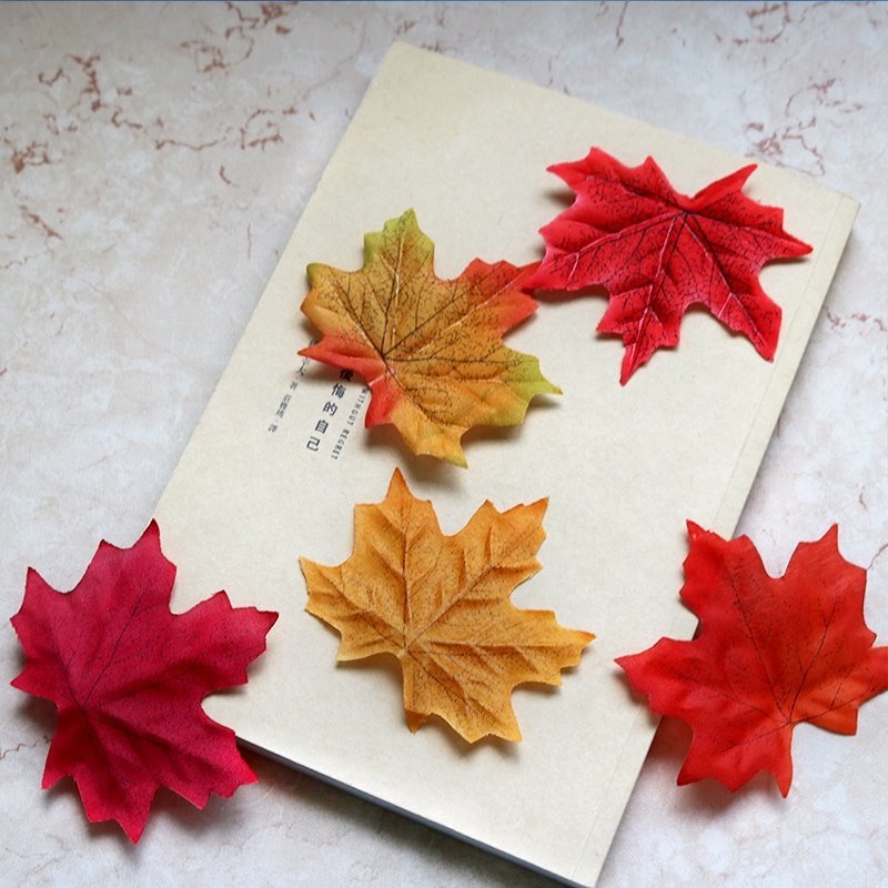 Simulation Maple Leaf Flower Decoration Photo Props Shooting Background Props Photography Decoration