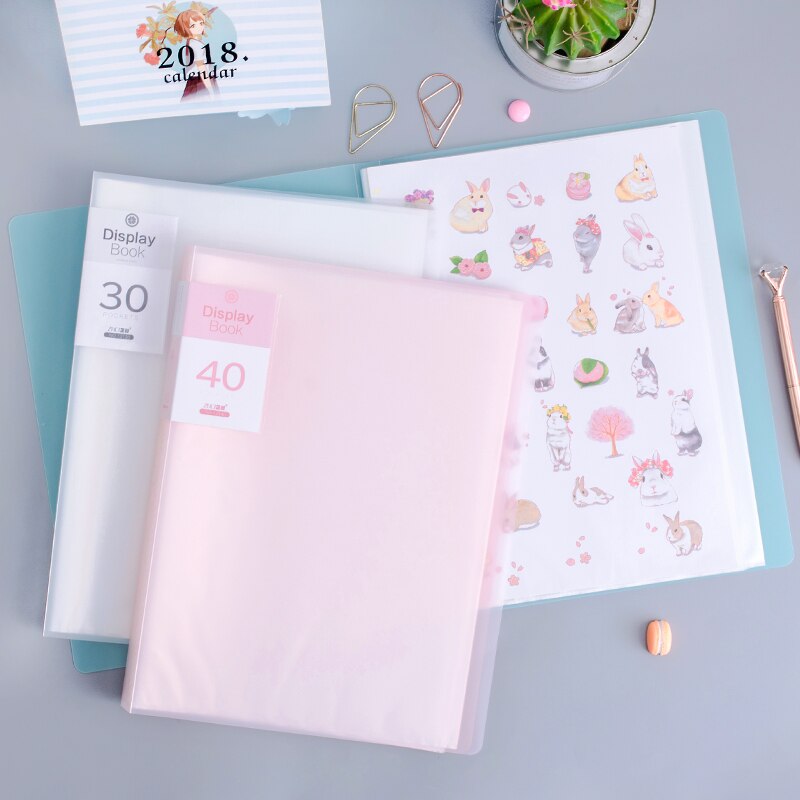 Displaybook Transparent Information Book Insert Folder Multi-layer Folder Student Folder Music Score Folder File Organizer
