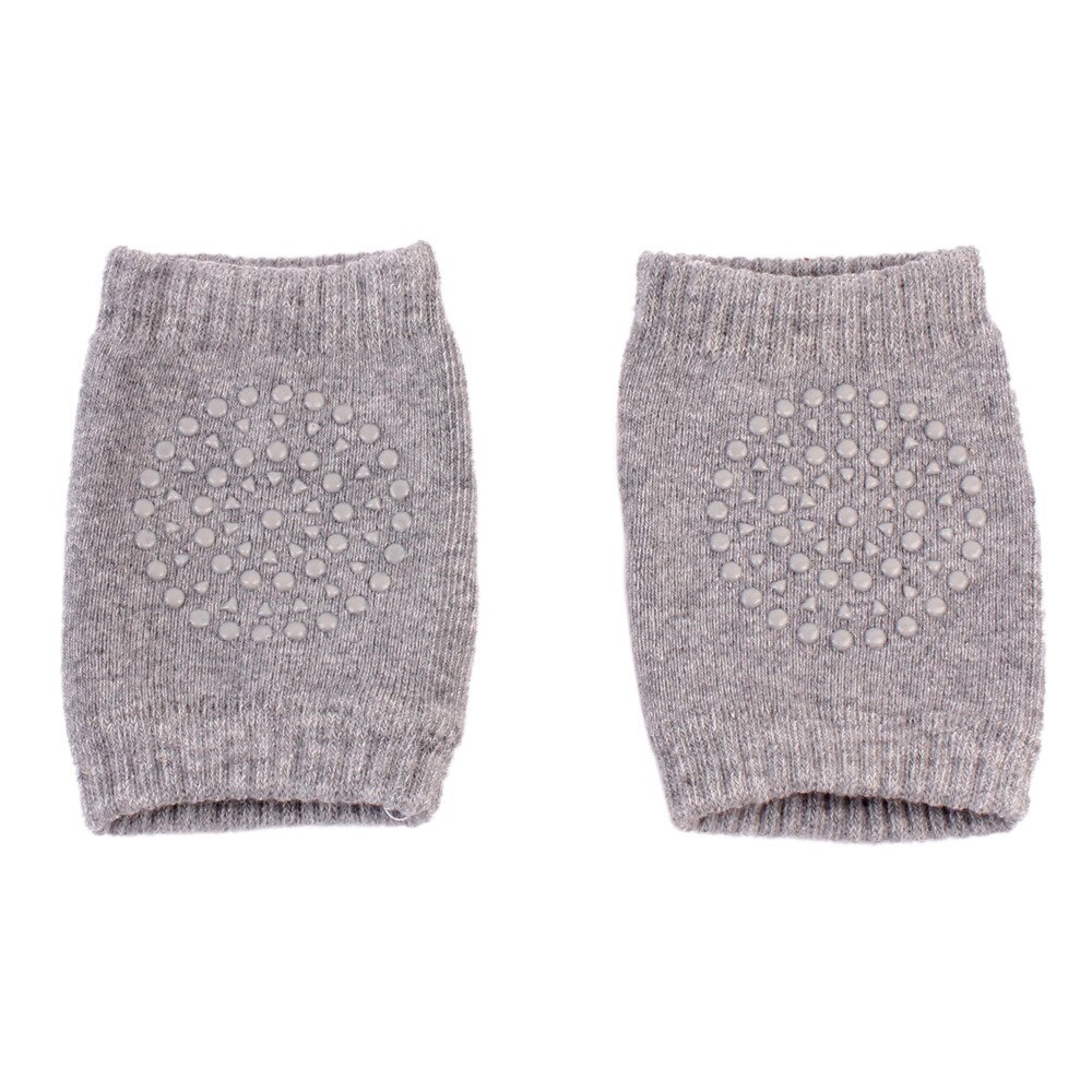 neue Baby Zubehör Baby Kleinkind Krabbeln Knie Pads Sicherheit Gehen Bein Ellenbogen Schutz Kissen Keine-Unterhose Kieselsäure Gel: Grau