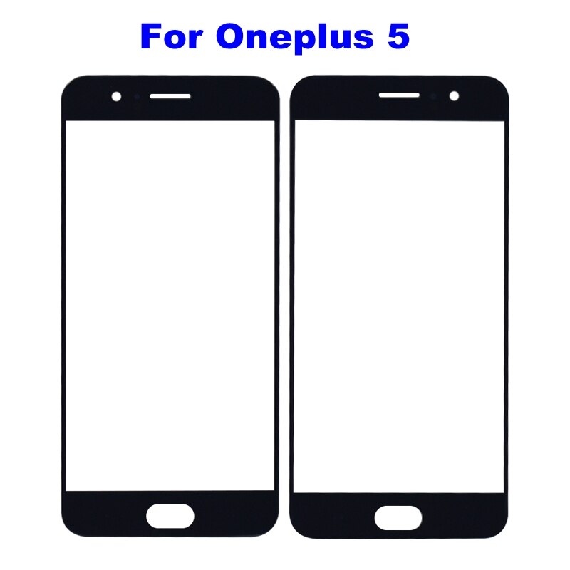 For Oneplus 2 3 3T Front Screen Glass Outer Glass Panel Replacement For Oneplus 5 6 5T 6T Outer Glass Front Panel