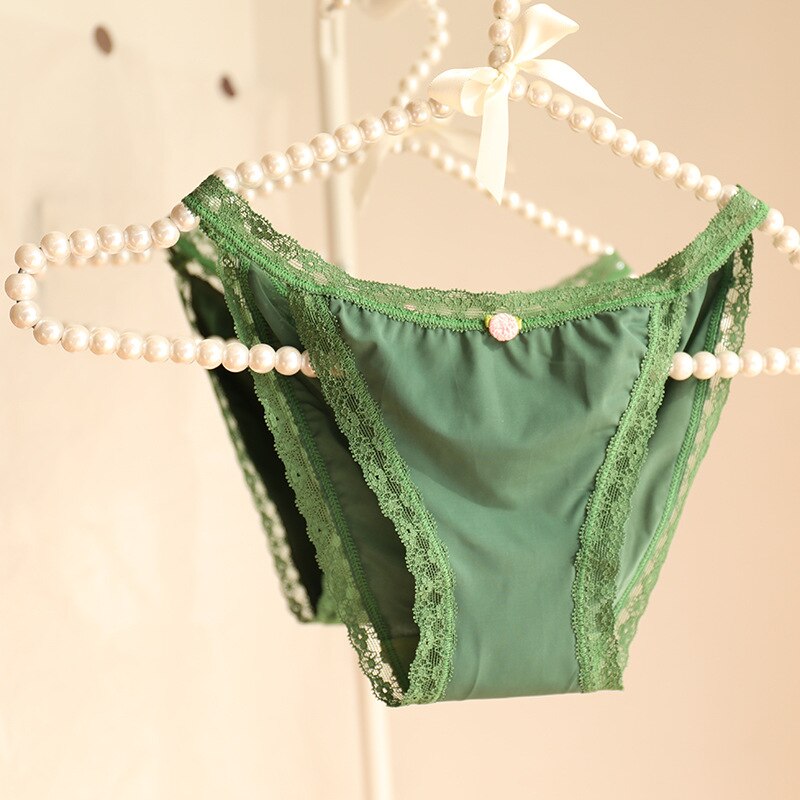 Nuove ragazze intimo 2 pz/lotto pizzo nylon vita media slip ragazza mutandine adolescenti all'ingrosso studenti estate vendite calde