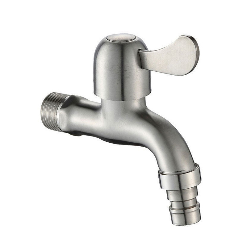 Garten-Wasserhahn aus Edelstahl 304, schnell zu öffnender Wasserhahn, Waschmaschine, Kaltwasserhahn, Mopp-Schwimmbad-Wasserhähne: Gelb
