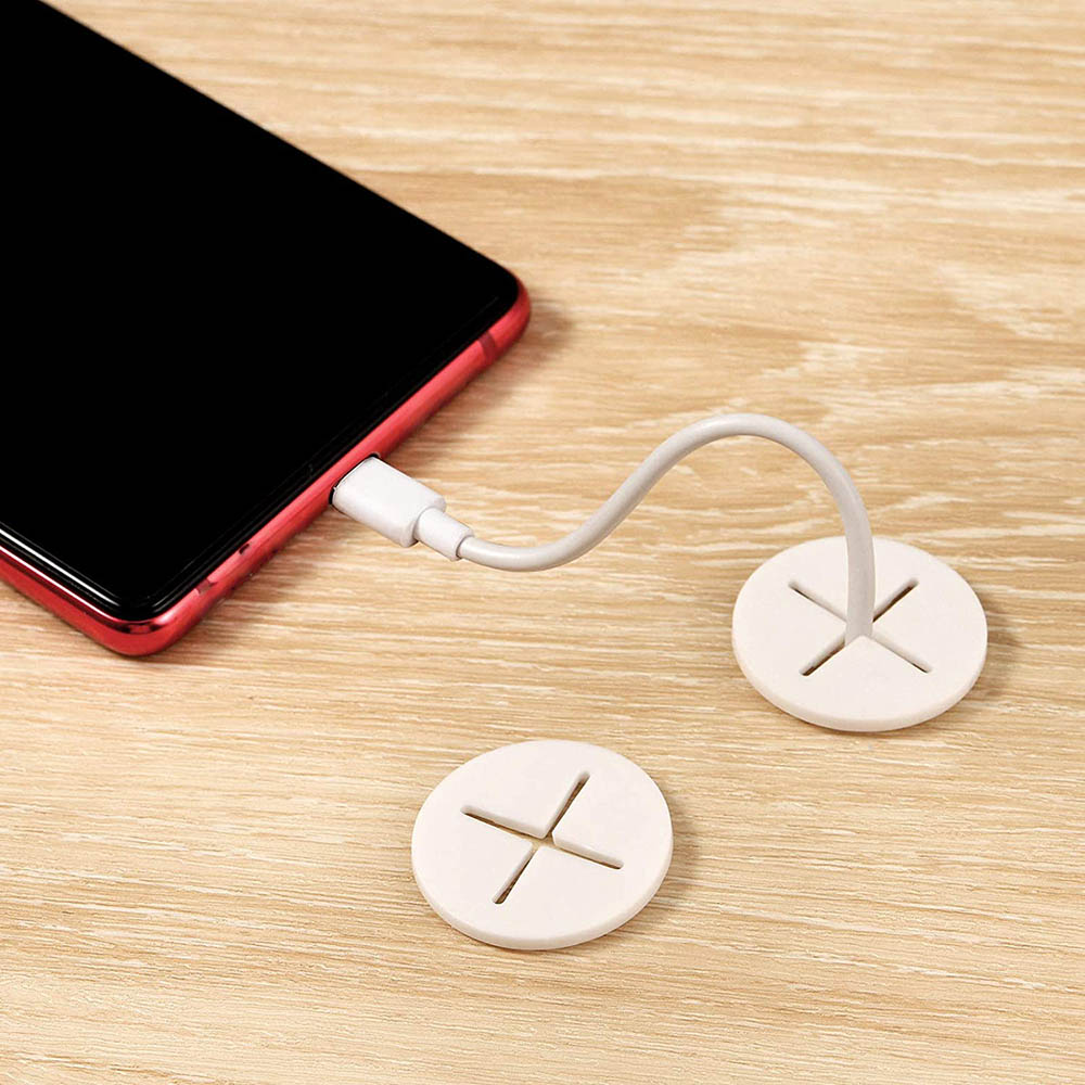 1PC 35/50mm Wire Hole Covers Grommet Computer Desk Cable Hole Cover Cap Plug Furniture Line Tidy Storage Holder Cable Fastener