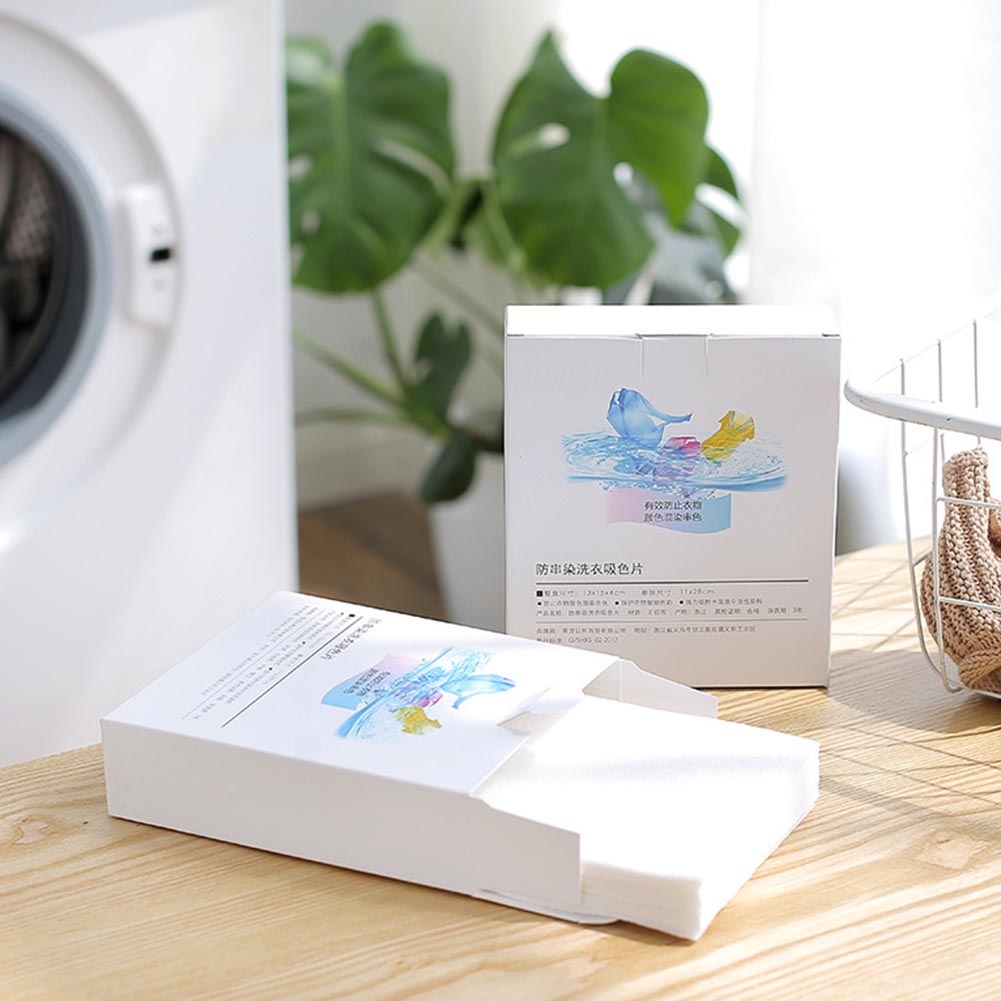 24Pcs Anti-dyeing Washing Machine Laundry Color Absorption Protection Sheet Washing machine anti-dyeing laundry sheet