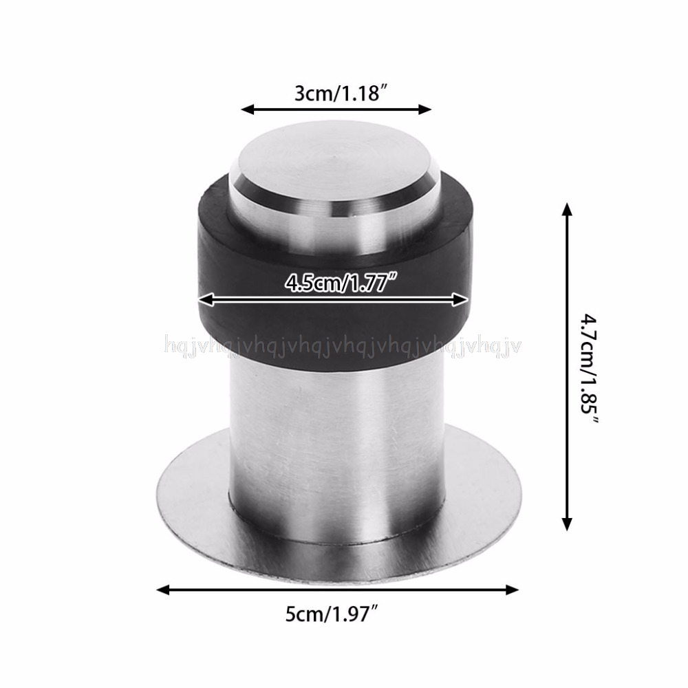 Deurstoppers anti-botsing roestvrij staal rubber stopper rond vloer gemonteerd  au11