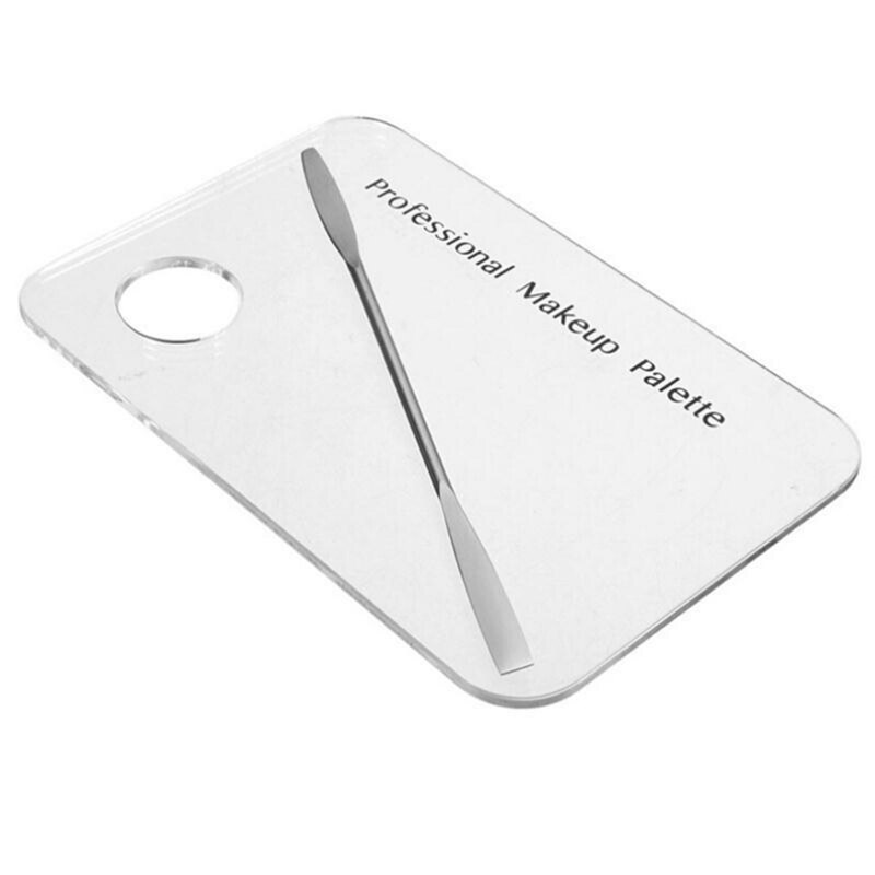 10 Pcs Pink Buffer Buffing Sanding Block File &amp; 1X Women Acrylic Transparent Nail Art Palette Pallet Tool