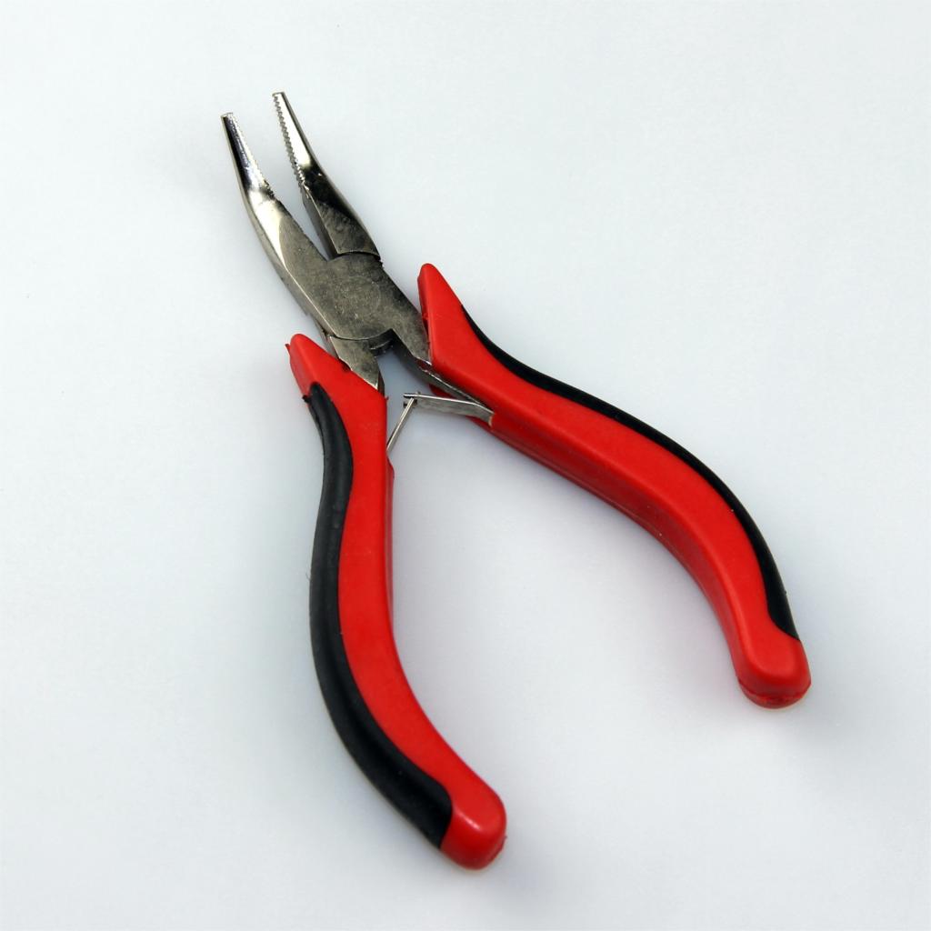 Alicates para extensiones de cabello con cinta, kit de herramientas, pinzas para extensiones de cabello, juego de alicates para extensiones de cabello de acero nanoring: RED
