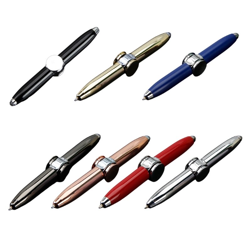 Led Spinning Pen Balpen Fidget Spinner Hand Top Licht Edc Stress Relief Speelgoed L5YF