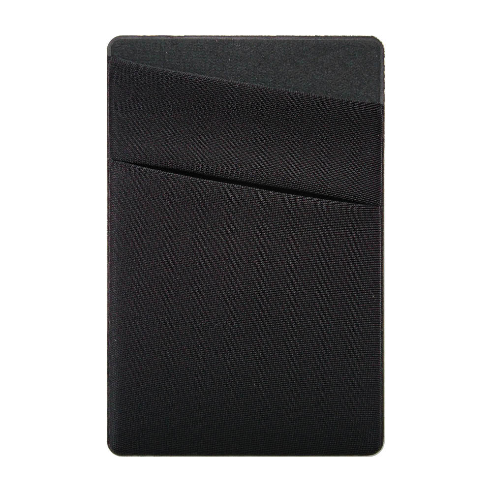 1 Stck Lycra Elastischen praktisch Brieftasche fallen Kredit Ich würde Karte Halfter Tasche Stock Auf Klebstoff Für iPhone Xiaomi Huawei abdeckung Beutel: Schwarz