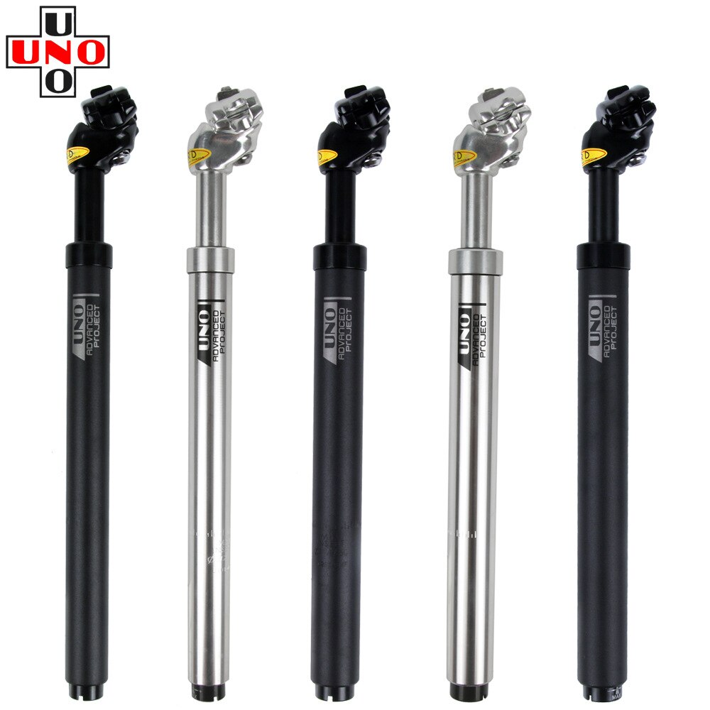 UNO MTB Suspension Sattelstütze Mountainbike Sattelstütze 27,2mm 28,6 30 30,4 30,9 31,6mm X350MM Stoßdämpfer Dämpfung ultraleicht