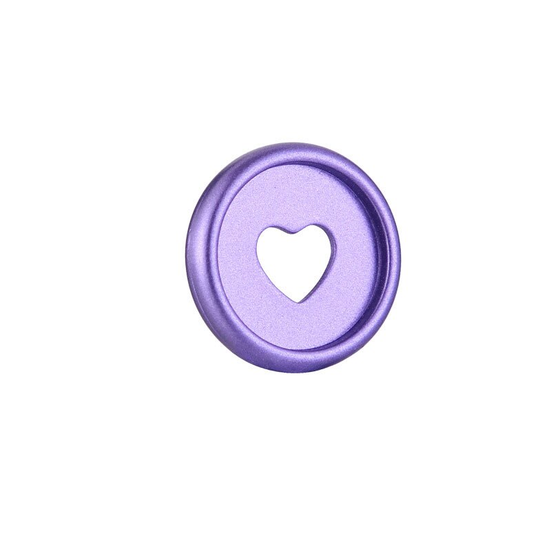 100pcs 24mm Colorful Heart Binder Plastic Matte Notebook Ring Mushroom Hole Discs Button DIY Scrapbook Accessories Office Suppli: 24mm Purple