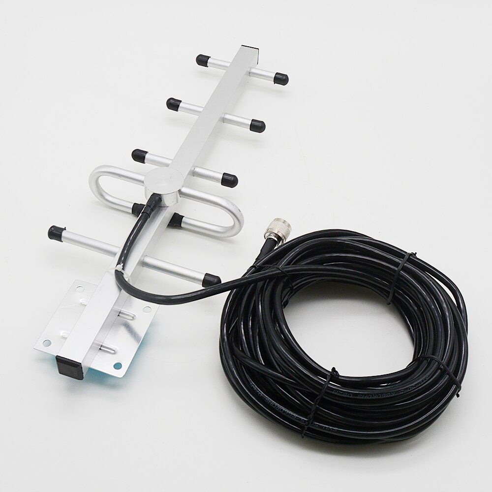 850MHz 900MHz 8DBI Outdoor Yagi Antenna External Outside Directional Antenna 806-960MHz With N Male 10M Cable For GSM Repeater