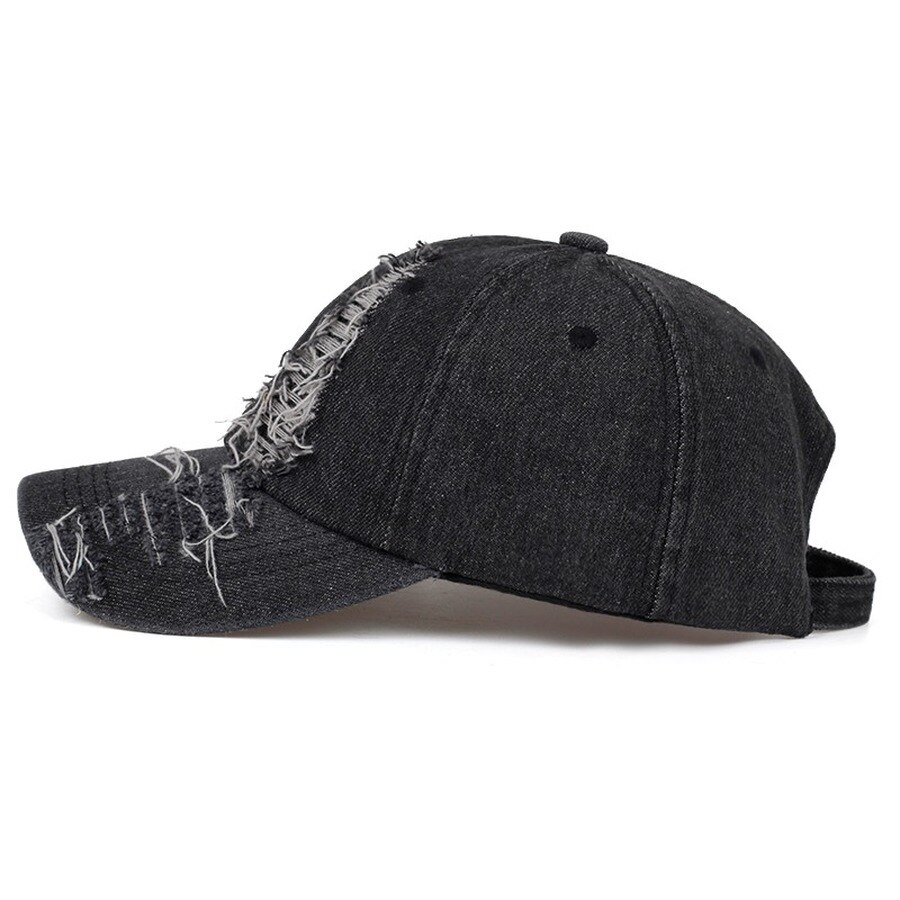 frühling Herbst Getragen Denim Cap Sommer Outdoor Freizeit Visier Hut Trend Loch Damen Baseball Caps Hip Hop Sport hüte