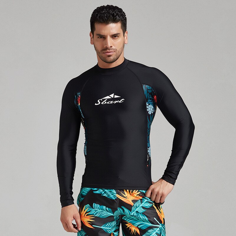 Men&#39;s Quick-Drying Shirt UV Protection Sunscreen Long Sleeve Tops Beach Surfing Swimming Snorkeling T-Shirt: 7066 / XXXL