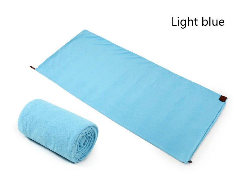 Fleece liner sovsäck vuxen camping inomhus hotell smutsavvisande ultralätt bärbar fleece sovsäck: Ljusblå