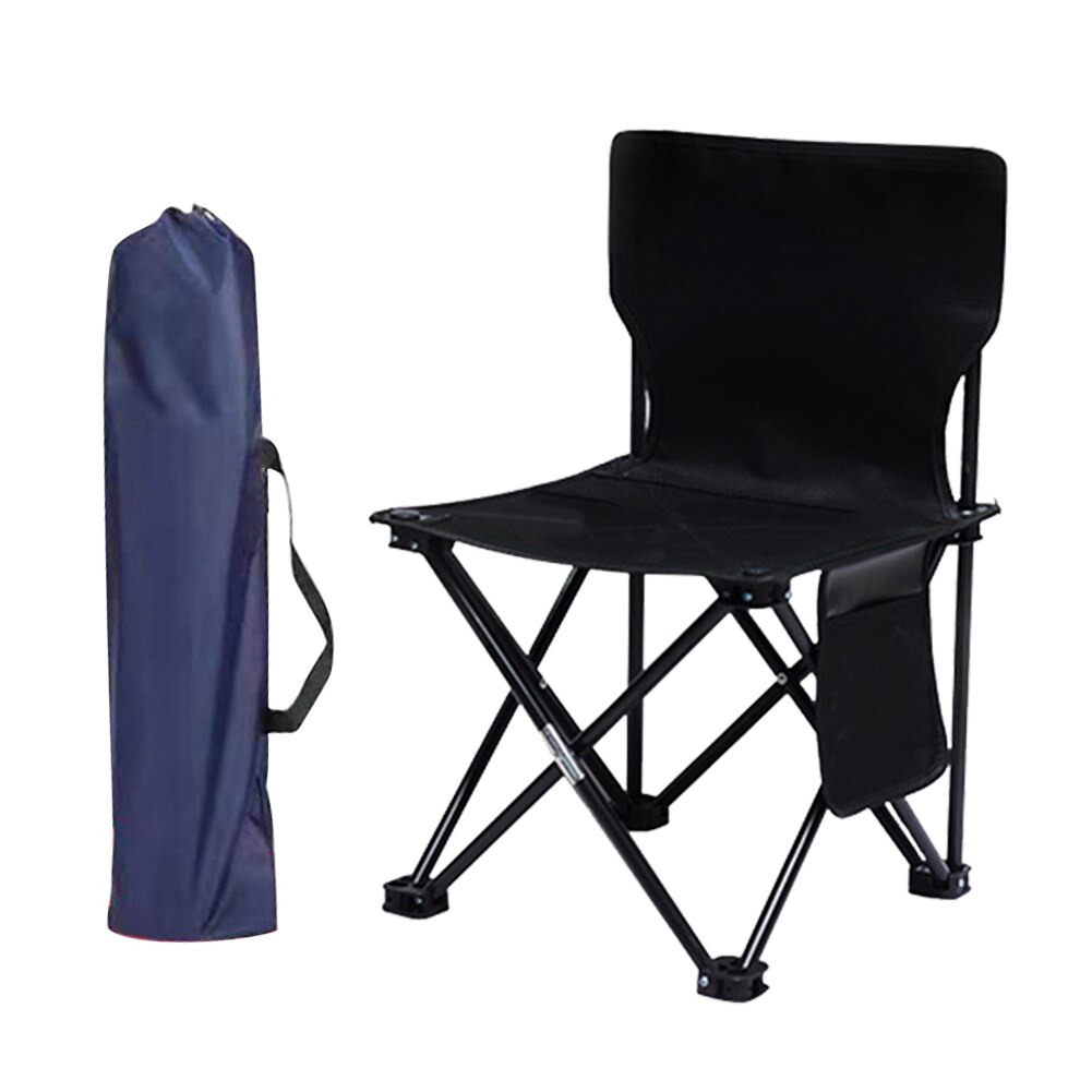 Tragbare Camping Angeln Stuhl Freizeit Falten Hocker Aluminium Legierung Lager Stühle Picknick BBQ Garten Wandern Hocker: Schwarz